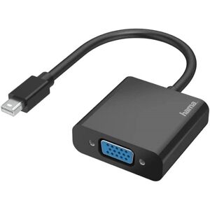 Hama - Mini-DisplayPort auf vga Adapter, Full hd 1080p (Mini DisplayPort Adapter kompatibel mit Thunderbolt 2, Konverter)