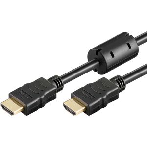 Goobay HDMI Kabel - 1.4 - High Speed - Geeignet für 4K Ultra HD 2160p und 3D -  Ausgestattet mit Ethernet - Ferritkern - 2 Meter - HDMI Kabel Kurz