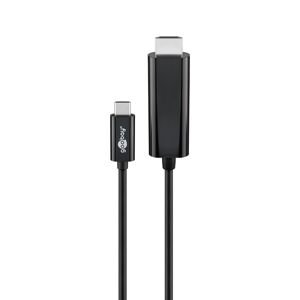 Goobay USB-C auf HDMI Kabel - 3840*2160p @ 60Hz & 3D - USB-C Adapterkabel - 1,8 meter