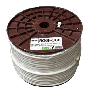 Venton Koaxial Sat Kabel RG6F-CCS 135dB 5-fach geschirmt High Quality 300m