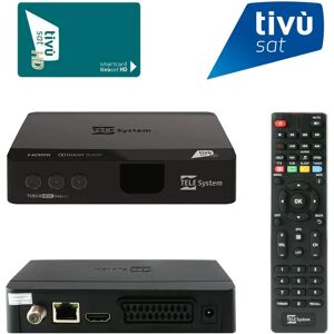 Telesystem TS9018 Full HD HEVC H.265 Smartcard HDMI DVB-S2 Sat Receiver mit Tivusat HD Karte