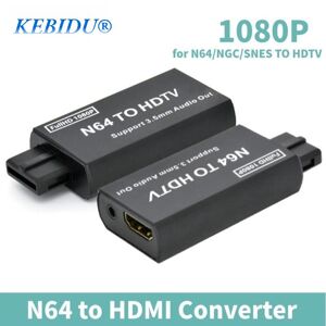 Yjmp Electronic N64-Zu-Hdmi-Konverter, Hd 1080p-Spielekonsole, N64-Zu-Hd-Tv-Adapter, Plug-And-Play Für N64/snes/ngc/sfc Mit 3,5-Mm-Audioausgang