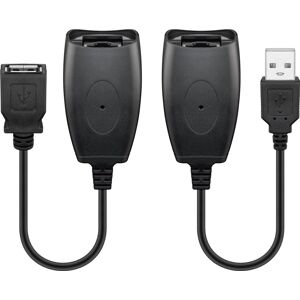 Goobay USB 2.0 Hi-Speed Verlängerungskabel, Schwarz - USB 2.0-Stecker (Typ A) > USB 2.0-Buchse (Typ A)