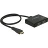 Delock Splitter 1x HDMI Stecker > 2x HDMI out 4K, HDMI Splitter