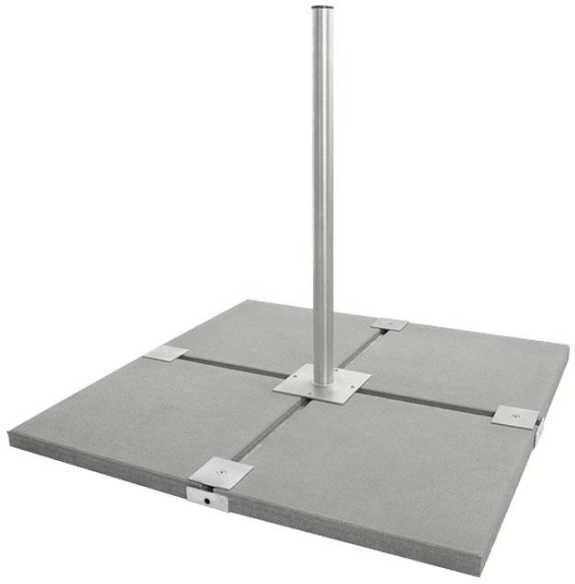 DUR-line Herkules Profi Balkonständer für 4x50x50cm Platten feuerverzinkt für Antennen bis 90cm