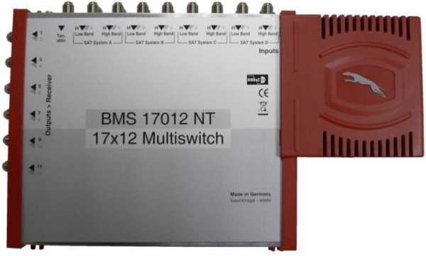 Bauckhage BMS 17012 NT HQ Multischalter 17/12 für 4 Satelliten & 12 Teilnehmer