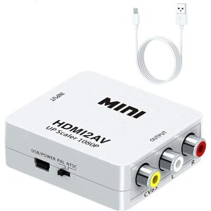 BayOne Adapter HDMI til AV/RCA signalkonverter 1080p