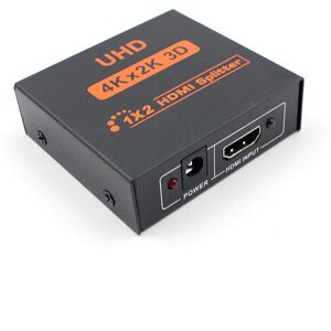 Tech of sweden HDMI Splitter Switcher til 1 billedkilde til 2 billedvisere 4K