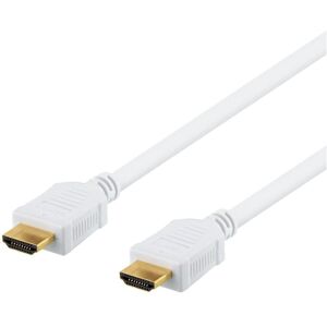 Deltaco High-Speed HDMI cable, 10m, Ethernet, 4K UHD, white