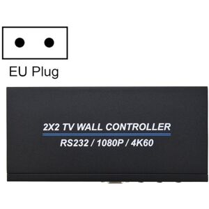 Shoppo Marte BT100 4K 60Hz 1080P 2 x 2 TV Wall Controller, Plug Type:EU Plug(Black)