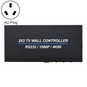 Shoppo Marte BT100 4K 60Hz 1080P 2 x 2 TV Wall Controller, Plug Type:AU Plug(Black)
