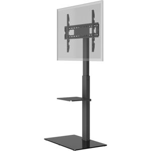Goobay TV-golvstativ Basic (storlek L) för TV-apparater och bildskärmar mellan 37 och 70 tum (94-178 cm) upp till 40 kg, svängbar