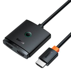 Baseus Airjoy Series 2-in-1 4K HDMI Adapter m. Kabel (1m) - Sort
