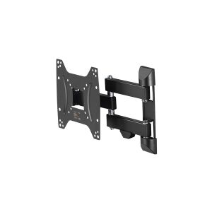 Hama FULLMOTION TV Wall Bracket, 1 star - Monteringssæt (vægmontering, 2 sving arme) - for LCD display - stål - sort - skærmstørrelse: 19-48