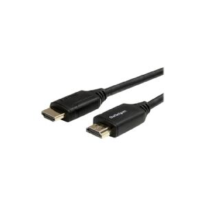 StarTech.com StarTech.com Premium Certified High Speed HDMI 2.0 Cable with Ethernet - 10ft 3m - Ultra HD 4K 60Hz - 10 feet HDMI Male to Male Cord - 30AWG (HDMM3MP) - HDMI-kabel med Ethernet - HDMI han til HDMI han - 3 m - sort - for P/N: EXTEND-HDMI-4K40C