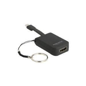 Delock - Ekstern videoadapter - RTD2171U - USB-C - HDMI - sort