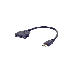 Gembird Cablexpert DSP-2PH4-04 - HDMI-opdeler - HDMI stik til HDMI modtager - afskærmet - passivt