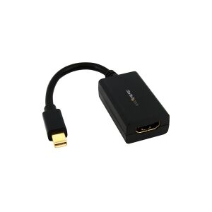 StarTech.com Mini DisplayPort to HDMI Adapter - 1080p - Thunderbolt Compatible - Mini DP Converter for HDMI Display or Monitor (MDP2HDMI) - Videoadapter - Mini DisplayPort han til HDMI hun - 76.2 mm - sort - for P/N: DP2MDPMF3, DP2MDPMF6IN