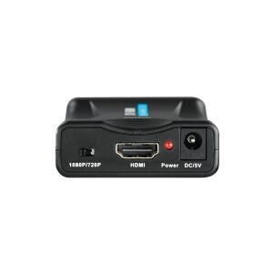 Hama - Videoadapter - SCART hun til DC-stik, HDMI hun - sort - 1080p support