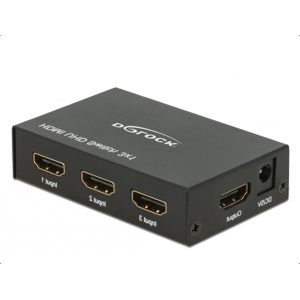 Delock High Speed Hdmi 4k Uhd Switch - 3 Vejs