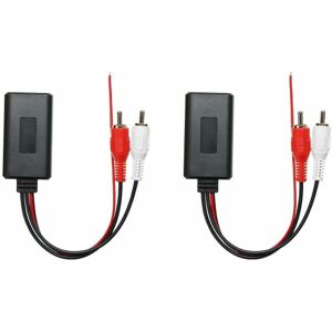 2stk Bil Trådløst Bluetooth Modul Musik Adapter Rca Aux Audio Kabel Universal 2rca Interface Bluet