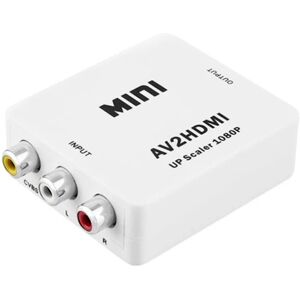 INF RCA til HDMI-adapter/signalomformer Hvid