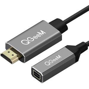 Qgeem HDMI Single til Mini Dp Converter Adapter Kabel Uhd 4k@30hz stik