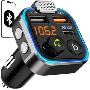 Bluetooth FM-transmitter & Oplader - Til bilen