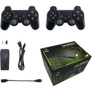 2024 Ny 20000+ 4k hdmi tv-videospilstick retro spillekonsol med 2 trådløs controller 4k game stick, 100 % ny(64G)