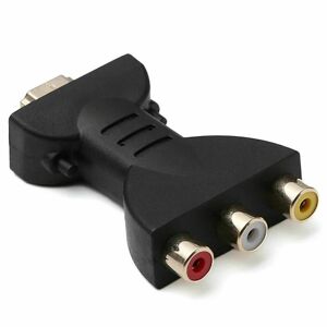 1 stk HDMI han til 3 Rca hun komposit AV Video Audio Adapter Converter Til Tv Pc