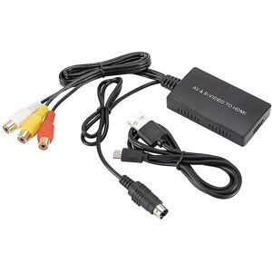 FMYSJ S-video til hdmi konverter av til hdmi adapter Rca konverter support 1080p Hfmqv (FMY)