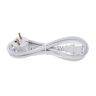 the sssnake EU Power Cable 1.8m White Blanco