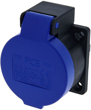 PCE 1323-0bc Safety Socket Swiss Negro