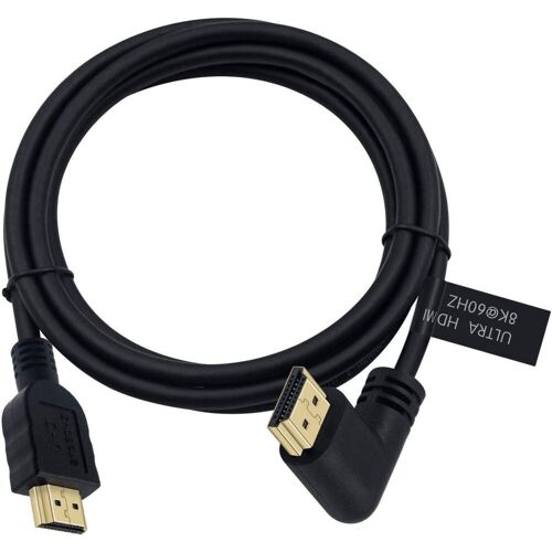 NÖRDIC 3m kulmassa HDMI 2.1 UHD 8K 60Hz 4K 120Hz 48Gbps Dynaaminen HDR eARC Pelitila VRR Dolby ATMOS kullattu