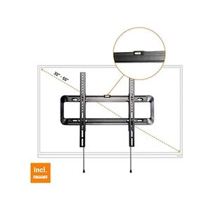 Celexon Support Mural TV Fixe - T5575 - Convient pour 32-55''' - Distance Murale 75mm - VESA 400x400 - jusqu'à 40kg Max - Support Mural TV - Publicité