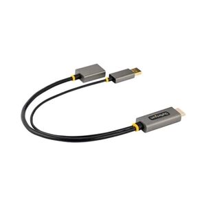 StarTech.com 1ft (30cm) HDMI to DisplayPort Adapter, Active 4K 60Hz HDMI Source to DP Monitor Adapter Cable, USB Bus Powered, HDMI 2.0 to DisplayPort Converter - Publicité