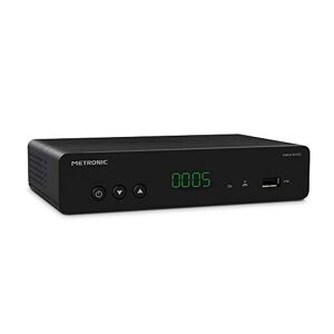 Metronic Décodeur TNT Double Tuner Zapbox EH-D3 HEVC pour TV et Antenne TNT, Full HD HDMI, Péritel, USB, Ethernet avec Télécommande 441622 - Publicité