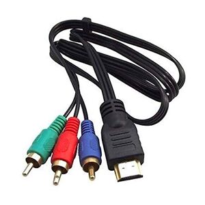 Adaptateur USB mâle vers 3 RCA femelle, convertisseur audio vidéo, câble AV  A/V, câble USB vers RCA pour TV HDMI, fil de télévision, 1.5m - AliExpress