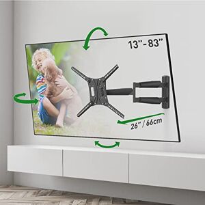 Support TV Mural pour Télévision: Fixation Murale Tv pour Écrans 66-140cm  LED LCD Support Tv