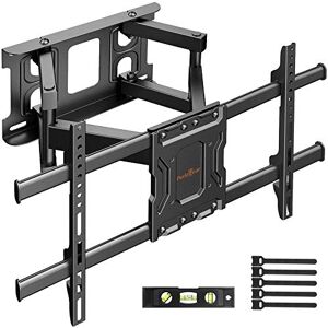 Support Mural TV pour Téléviseurs LCD LED Plasma Plats/Incurvé de 23 à 55  Pouces, Support Mural Inclinable avec Max VESA 400x400 mm Charge 35 kg  Niveau à Bulle Incluses