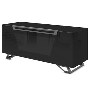 MUNARI meuble pour TV jusqu'a 55 KVT126F/P Collection VENTIMIGLIA (Noir brillant - Verre trempe)