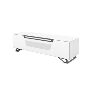 MUNARI meuble pour TV jusqu'a 65 KVT150F/P Collection VENTIMIGLIA (Blanc Opaque - Verre trempe)