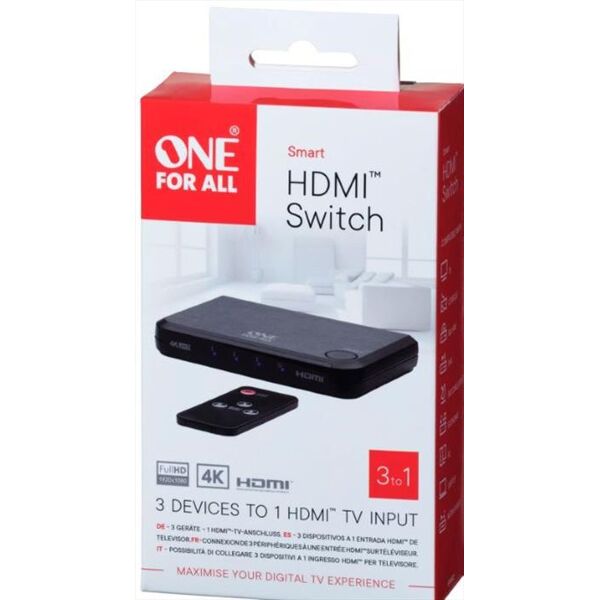 one for all multi switch hdmi sv 1632-nero