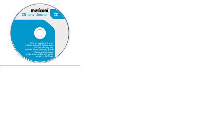 Meliconi Cd Cleaner (disco Pulizia Lenti Laser Lettori Cd)-bianco
