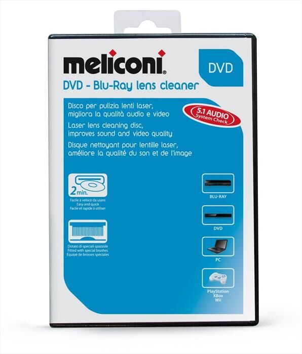 Meliconi Dvd Blu-ray Lens Cleaner-bianco