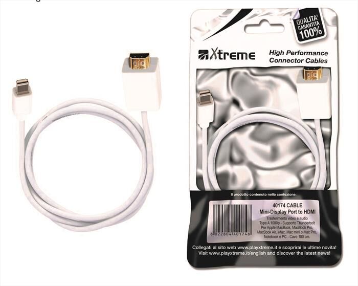 Xtreme 40174 Cavo Mini Display Port