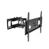 Benk Draaibare wandhouder met dubbele arm voor LED/LCD/gebogen tv van 81 cm tot 65 inch, VESA 600 x 400, wandafstand 58 mm ingeklapt en 641 mm uitgeklapt, tot 50 kg