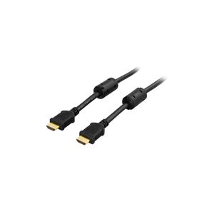 Deltaco HDMI-kabel, A-A-kontakt, 10 m, svart