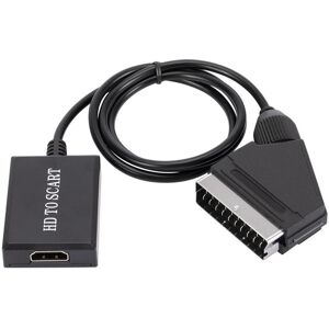 Game Parts Scart to HDMI-compatible Converter HD TV DVD 720P 1080P Video Audio Adapter