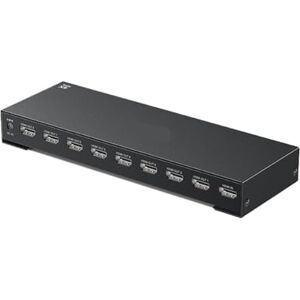 VEKPTHTBH HDMI splitter has one input and eight outputs for 4K high-definition computer monitors, two outputs, four outputs and six outputs for audio and video expansion ( Color : Version 1.4 , Size : HDMI 1 mi